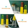 2-Pack Double-Sided Sponge Bottle Brushes, Orange view 2
