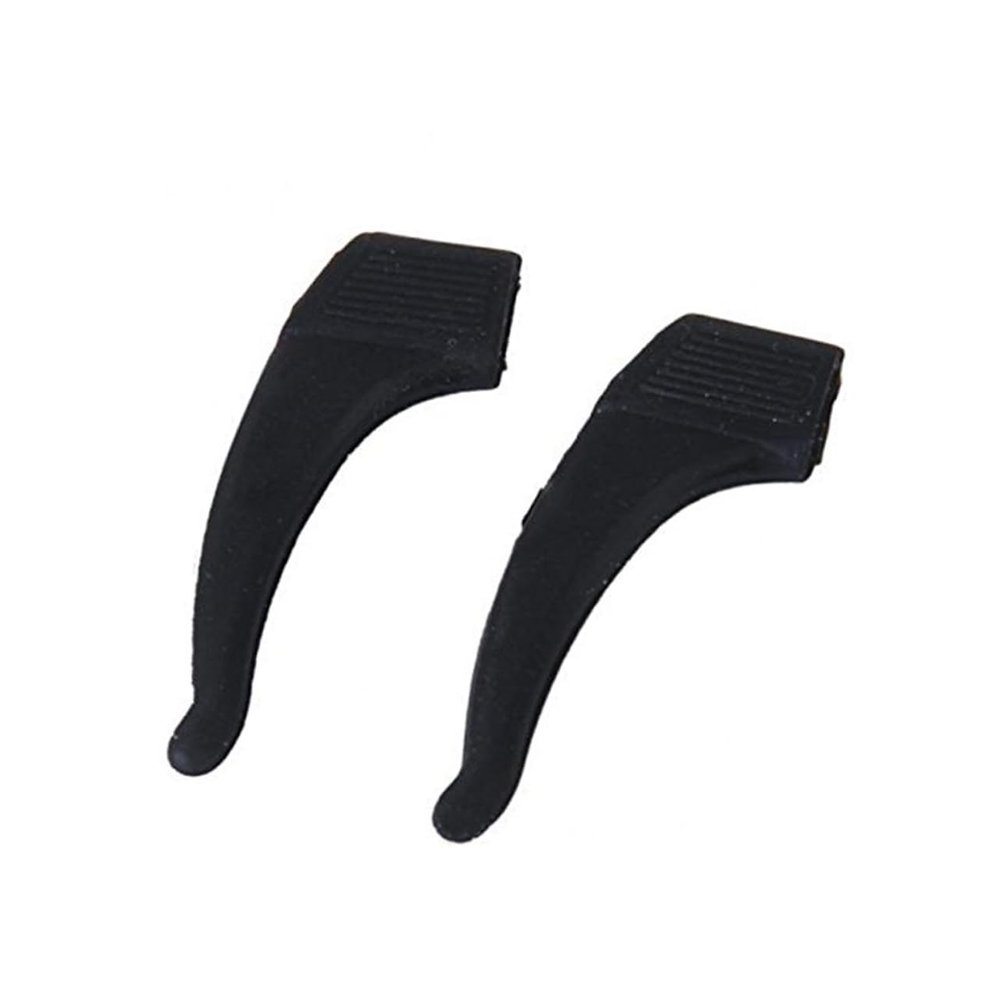 Healvian Silicone Ear Hooks for Glasses, Anti-Slip, Black, 1 Pair