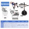 Dog Wheelchair for Small Dogs with Paralyzed Limbs, Adjustable Mobility Aid view 4