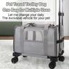 ERYUE Pet Carrier Trolley with Wheels for Small Dogs and Cats view 3