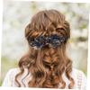 Sparkling Rhinestone Hair Clip for Women with Bow and Metal view 4