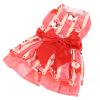 Puppy Christmas Dress with Cute Santa Pattern, Soft Polyester, XL view 3