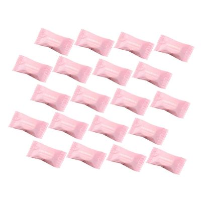LALADEFIEE 20 Compressed Disposable Nonwoven Towels, Compact and Absorbent, Pink