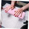 Healeved Pink PU Foam Manicure Cushion with Heart Pattern for Nail Salons view 2