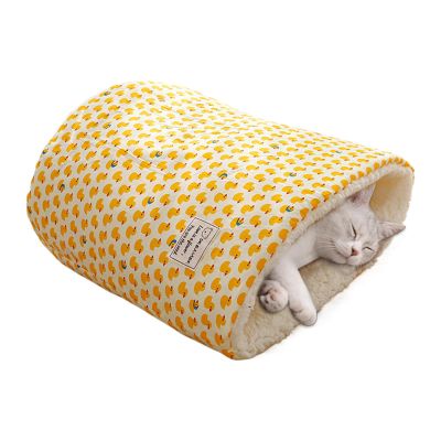 Round Winter Cat Bed Sleeping Bag