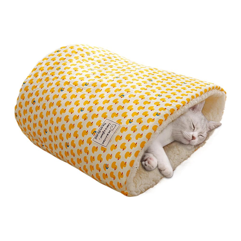 Round Winter Cat Bed Sleeping Bag