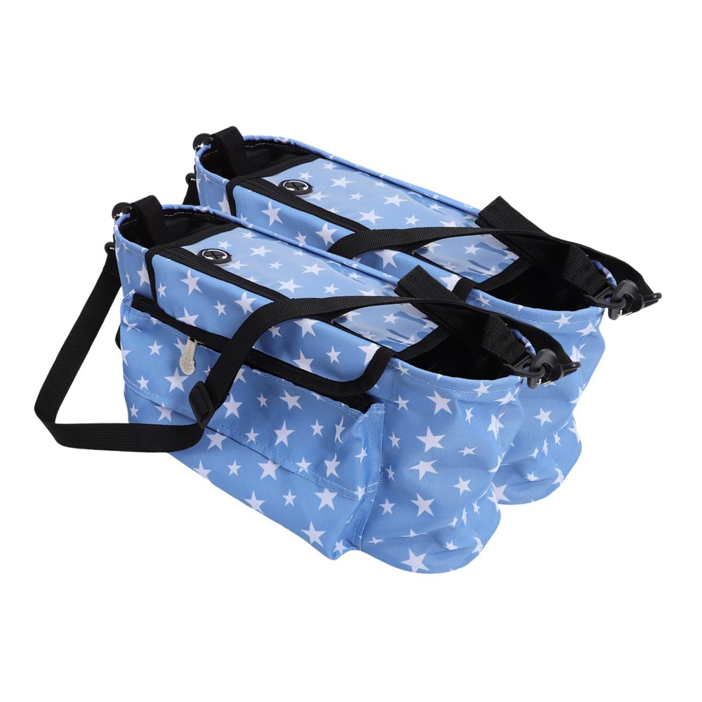 UPKOCH Stroller Bottle Holder Organizer for Parents, Portable Baby Bag with Shoulder Strap and Multiple Compartments