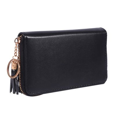 Healeved Black Leather Zipper Organizer Case for Nail Art Stamping Plates