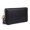 Healeved Black Leather Zipper Organizer Case for Nail Art Stamping Plates view 1