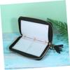 Healeved Black Leather Zipper Organizer Case for Nail Art Stamping Plates view 4