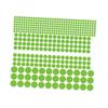 Round Glow-in-the-Dark PVC Wall Stickers, Green Dots, 2 Pieces view 1