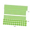 Round Glow-in-the-Dark PVC Wall Stickers, Green Dots, 2 Pieces view 2