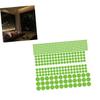 Round Glow-in-the-Dark PVC Wall Stickers, Green Dots, 2 Pieces view 4