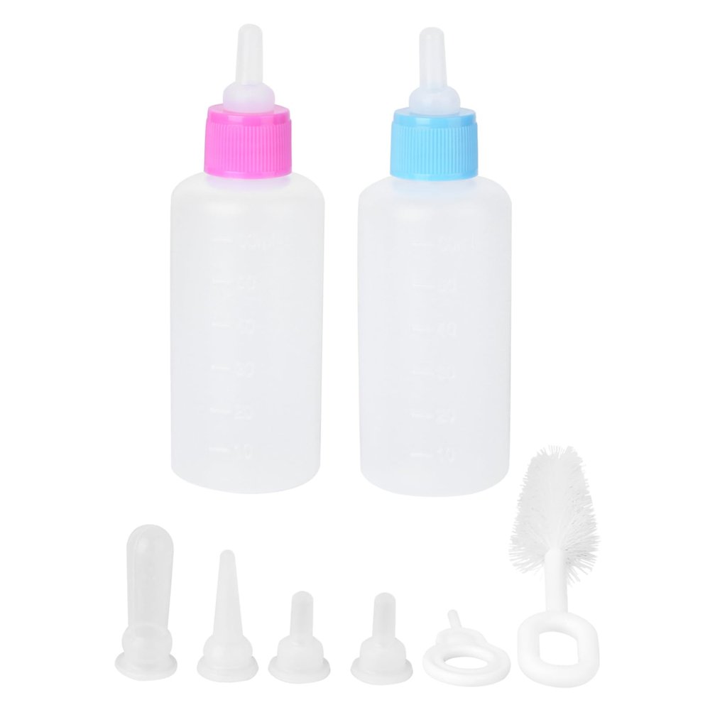 COLLBATH 2-Pack Pet Bottles for Puppies and Kittens