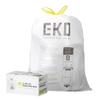 EKO Trash Bags, Extra-Strong Drawstring, Small, 80 Count, 7–10 L, 1 Pack, White, Code B view 1