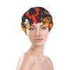Double-Layer Shower Cap with Beer and Crayfish Pattern view 2