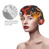 Double-Layer Shower Cap with Beer and Crayfish Pattern view 3