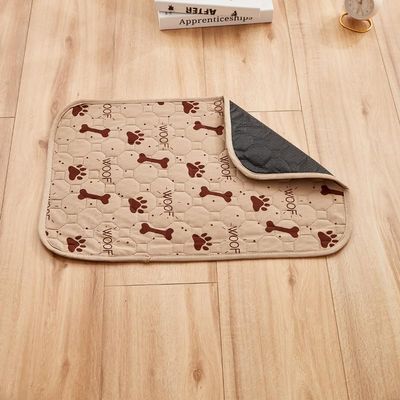 FANSU 2-Pack Reusable Puppy Training Pads for Dogs, Paw Print, Washable, 45 x 60 cm