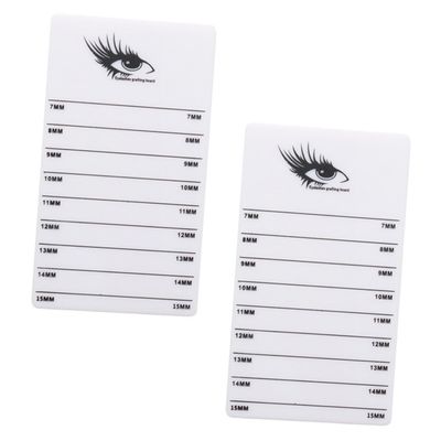 2-Piece White Acrylic Lash Extension Palette for Salon Use