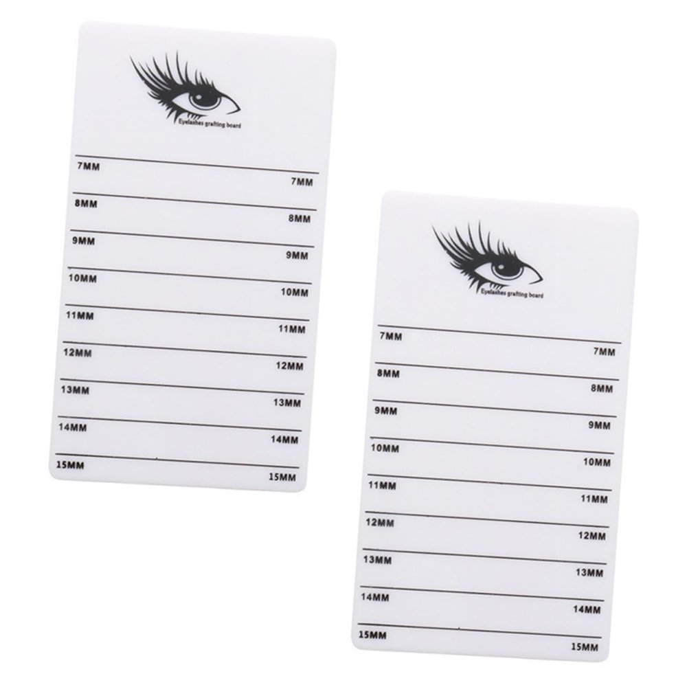 2-Piece White Acrylic Lash Extension Palette for Salon Use