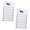 2-Piece White Acrylic Lash Extension Palette for Salon Use view 1