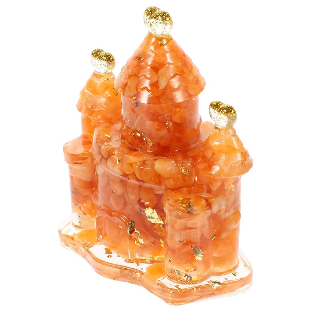 MUSISALY Castle Decor, Delicate Castle Ornament, Desk Ornament, Decorative Natural Castle, Handmade Home Ornament for Office