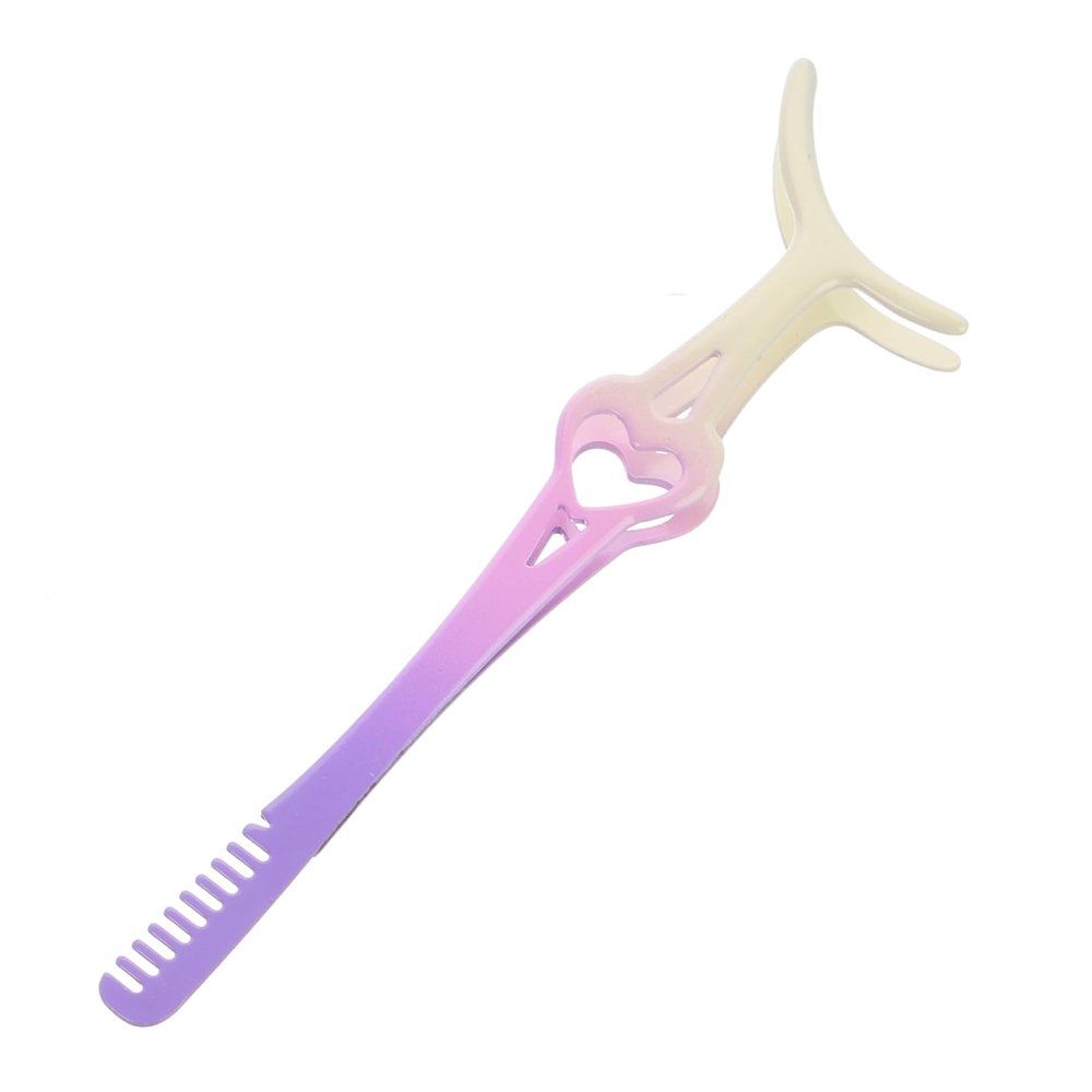 Baluue Stainless Steel Eyelash Tweezers, Multifunctional and Easy to Use, Heart-Shaped, Compact