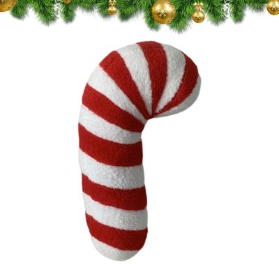 itrimaka Christmas Candy Cane Pillow, Soft Plush Candy Cane Pillow, Christmas Plush Pillow