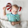 itrimaka Christmas Candy Cane Pillow, Soft Plush Candy Cane Pillow, Christmas Plush Pillow view 3