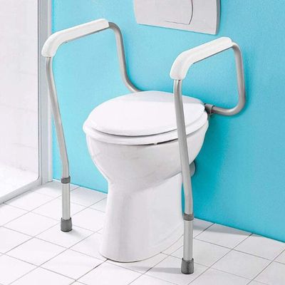 Height-Adjustable Aluminum Toilet Safety Frame