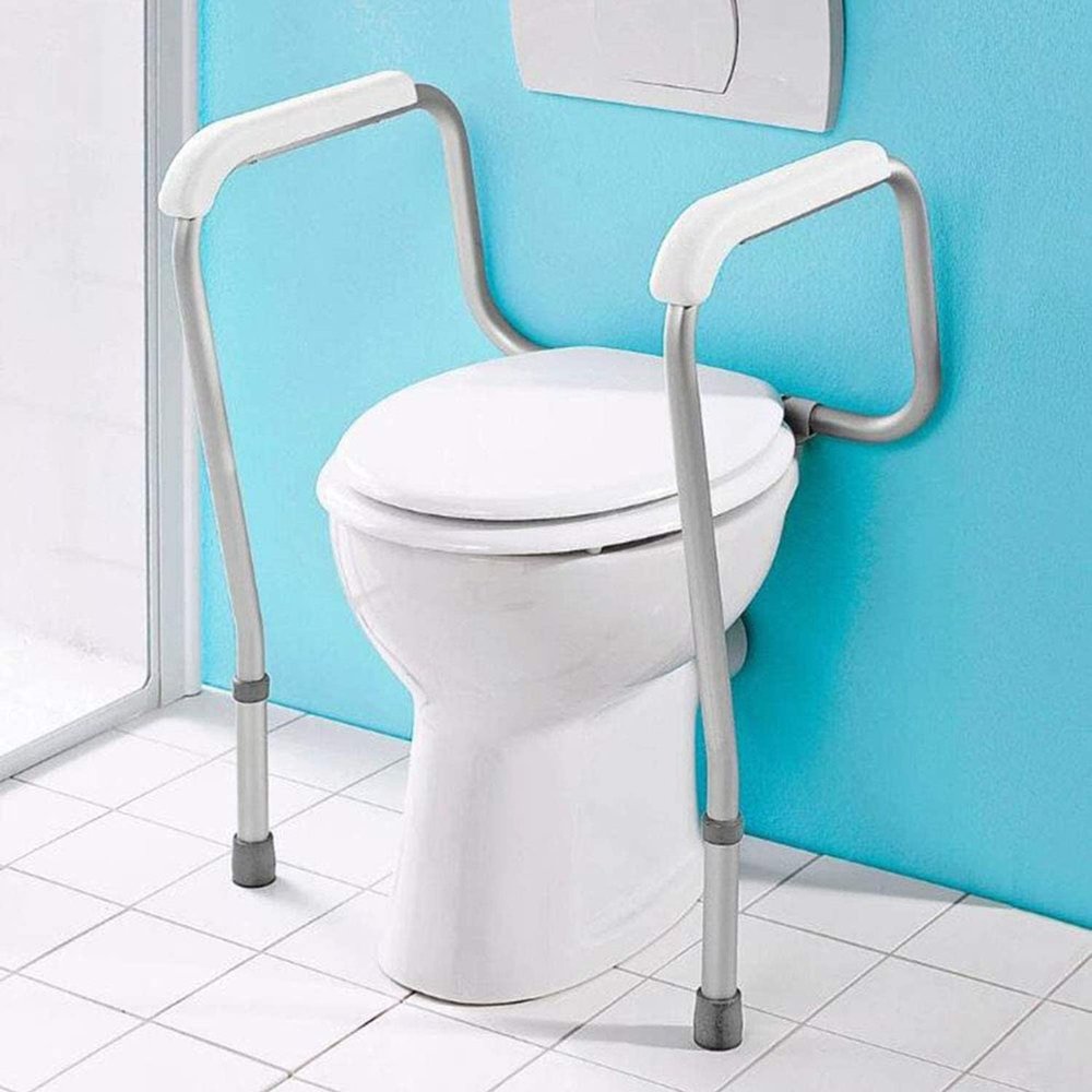 Height-Adjustable Aluminum Toilet Safety Frame