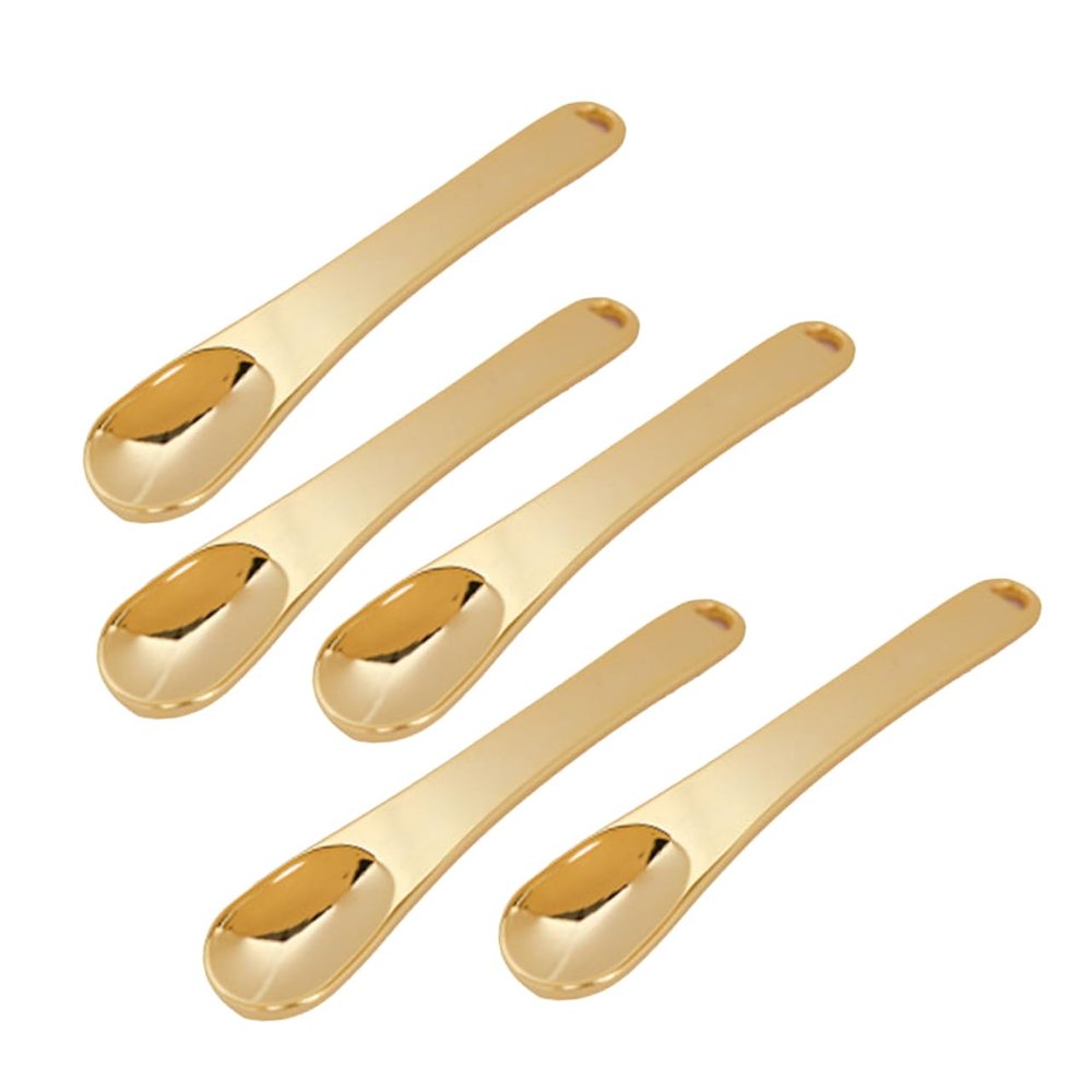 5-Piece Gold Zinc Alloy Eye Cream Spatulas