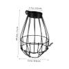 COLLBATH 3-Piece Iron Lamp Guard for Pet Cages and Reptile Terrariums view 2