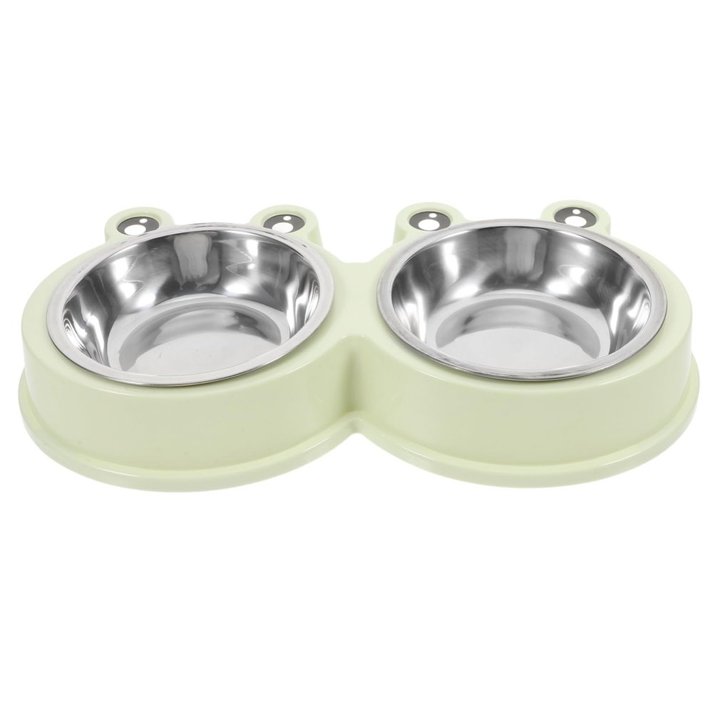 Sosoport Cat Food Bowl with Non-Slip Resin Base