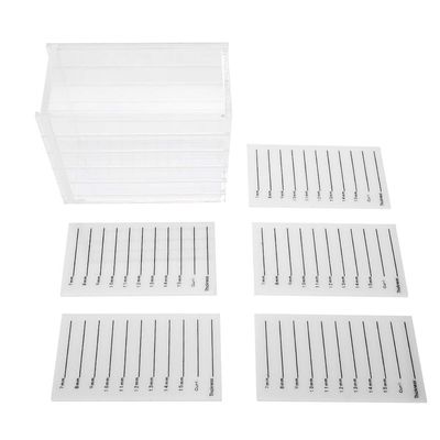 Eyelash Extension Organizer, 5-Tier Plastic Storage Box, 13 x 11 x 7 cm