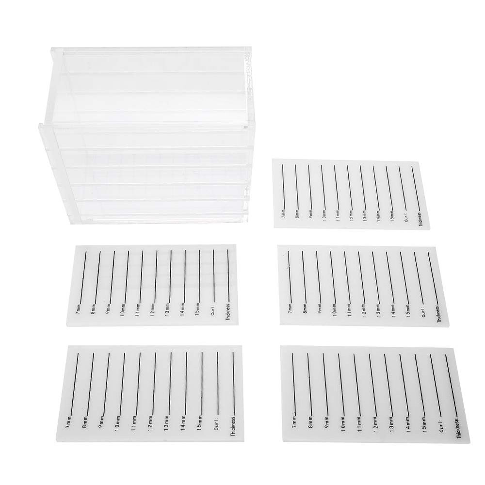 Eyelash Extension Organizer, 5-Tier Plastic Storage Box, 13 x 11 x 7 cm