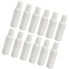 MUSISALY 12-Pack Reusable Plastic Lotion Dispensers, Portable White Travel Bottles with Caps for Shampoo, Body Lotion and More view 1
