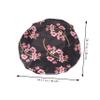 Healeved Black Satin Sleep Bonnet, Elastic, Breathable and Skin-Friendly, for Women and Girls view 4