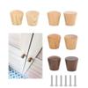 Cabinet Handles, Aluminum Alloy, Kitchen Cabinet Door Handles, Wooden Cabinets, 6-Piece Set, Wardrobe Knobs, Tapered Handles, Single-Hole Cabinet and Drawer Pulls view 3