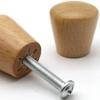 Cabinet Handles, Aluminum Alloy, Kitchen Cabinet Door Handles, Wooden Cabinets, 6-Piece Set, Wardrobe Knobs, Tapered Handles, Single-Hole Cabinet and Drawer Pulls view 4