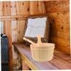SEWOART Sauna Wooden Bucket Set with Practical Handle view 4