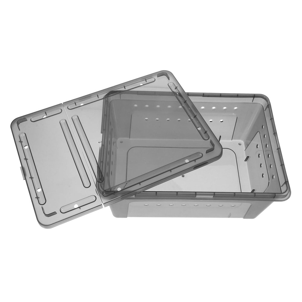 SEWOART Plastic Reptile Feeding Container with Ventilation Holes for Spiders and Small Terrarium Reptiles