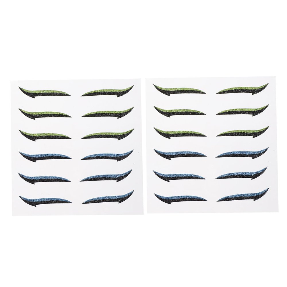 Reusable Eyeliner Stickers, 12 Pairs, Plastic, for Eye Makeup