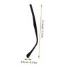 IWOWHERO Universal Metal Replacement Eyeglass Temples, 2 Pairs, Black view 2