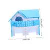 CIYODO PVC Hamster House for Hamsters and Small Rabbits, 2-Story Cage Retreat Toy view 2