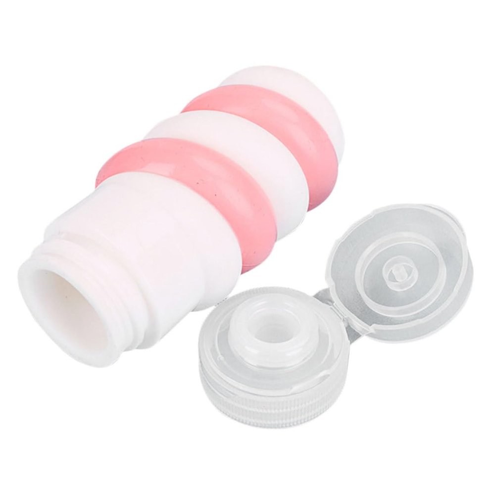 Beatifufu Silicone Travel Bottles with Screw Caps, Refillable Lotion Bottles for Shampoo, Creams and Cosmetics
