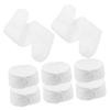 8-Piece White Cotton Baby Belly Band Set for Newborns view 1