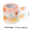 WOONEKY Self-Adhesive Fleece Bandage for Dog Paw Wounds with Fruit Pattern view 2
