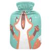 Hot Water Bottle with Cover, Fox Winter, 1 L, Leakproof view 1