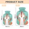 Hot Water Bottle with Cover, Fox Winter, 1 L, Leakproof view 3